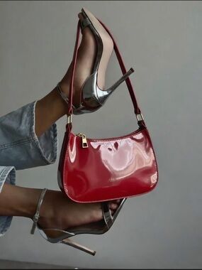 2026❤️‍🔥Glossy Red Patent Mini Shoulder designer Bag for Women